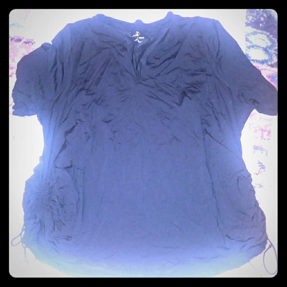 Lands end rash guard short sleeve top